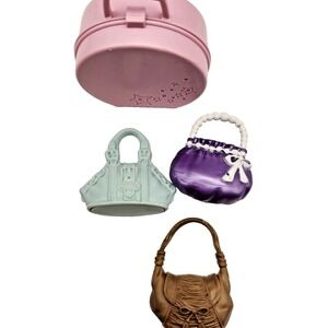 Small‎ Lot of 4 Vtg Barbie Purses/Bags